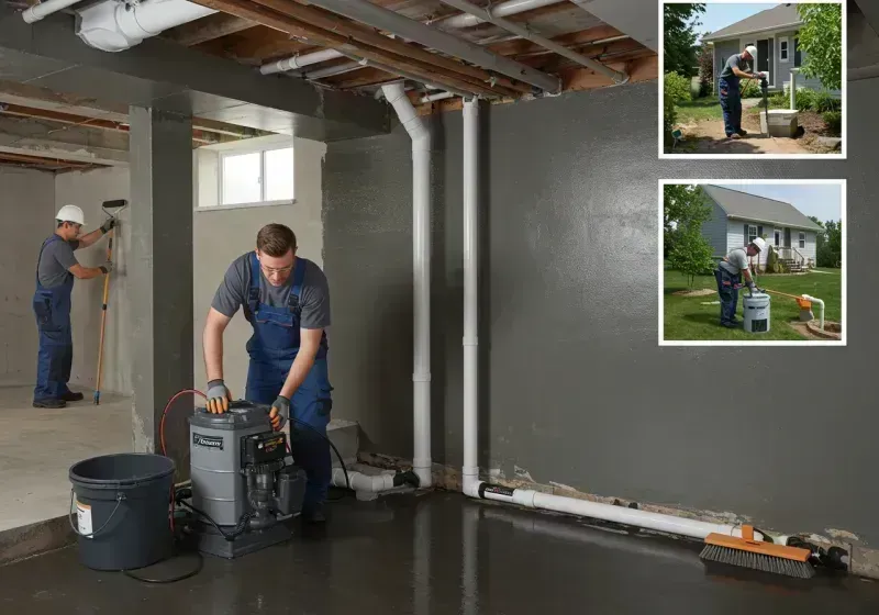 Basement Waterproofing and Flood Prevention process in New Cumberland, WV